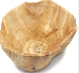 Utensilios de cocina de madera de alta calidad Cubiertos Ensaladera decorativa Servidor de madera de diseño impreso esmaltado blanco y azul - Product Image 5