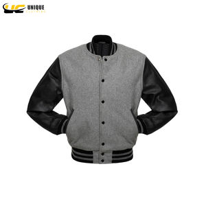 Varsity Jackets Custom Printing Leather Sleeve Men's Baseball Jacket Men Plain Blank Varsity Letterman Jackets - Product Image 2