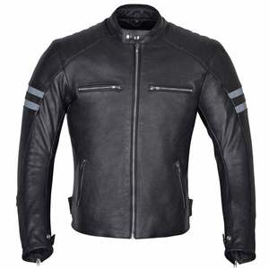 Blouson de moto unisexe en cuir coupe-vent toutes saisons, personnalisable, vente en gros, export 2026 - Product Image 5