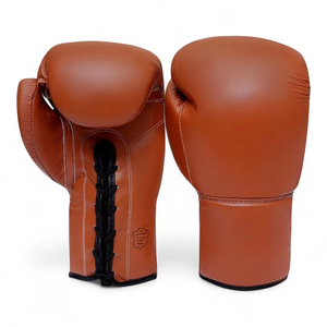 Gants de boxe MMA Sanda d'entraînement personnalisés de haute qualité, 16 oz, en PU, avec fermeture à lacets sur toute la longueur des doigts, pour le combat, OEM ODM, faible MOQ - Product Image 1