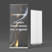 Bannières rétractables en gros Bannière roulante Support d'écran enroulable Standee en aluminium