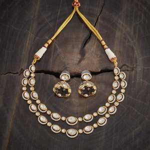 Kundan Necklace 177612 Elegant <b>Wedding</b> <b>Accessory</b> - Product Image 2