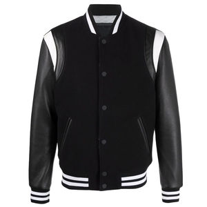 Chaqueta universitaria para hombre, chaquetas universitarias personalizadas de invierno de alta calidad, diseño OEM, parches bordados de chenilla de lana, chaqueta Letterman - Product Image 1