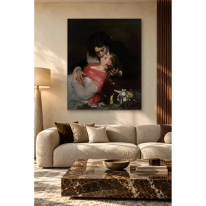 Impresión en lienzo de Fida Carolus-Duran: Pareja besándose en la oscuridad - Product Image 5