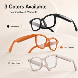 Lunettes intelligentes V03 Pro avec caméra 8MP, vidéo HD, assistant vocal IA, traduction en temps réel, charge magnétique - Product Image 3