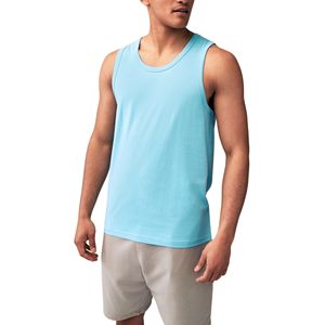 Débardeur léger d'été pour homme, sans manches, en mélange de coton, décontracté, pour tous les jours, entraînement sportif, plage, logo personnalisé uni - Product Image 6