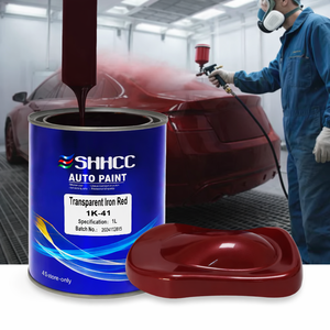 SHHCC Vernice Acrilica Trasparente <span class=keywords><strong>Rosso</strong></span> Ferro 1K per Auto, Marrone Anteriore / <span class=keywords><strong>Rosso</strong></span> Scuro Laterale, Rivestimento Spray Lucido per Rifinitura Automobilistica - Product Image 1