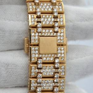 Montre-bracelet automatique en acier inoxydable de style antique VVS Moissanite avec diamant glacé pour hanche mécanique de grossiste indien - Product Image 6