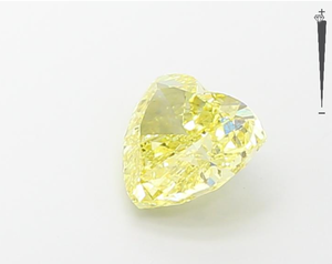2.08CT ตัดรูปหัวใจสีเหลืองแบบแฟนซี VS ห้องทดลองปลูกด้วยเพชรที่ได้รับการรับรองจาก HPHT CVD เทคนิคตกแต่งหัวใจสีเหลืองสวยงาม - Product Image 2