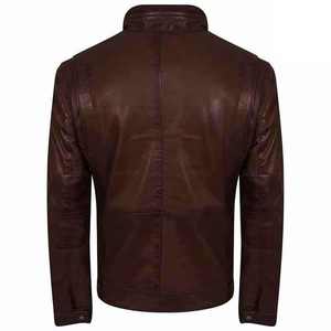 Diseña tus propias chaquetas de cuero a la moda Chaqueta de cuero de alta calidad para hombre al mejor precio Chaqueta de cuero/trabajo de manga larga - Product Image 3