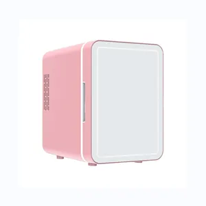 8L Cheap Portable Desktop Glass Door Small Makeup Freezer Car Skincare Cosmetic Refrigerator Beauty Mini Fridge For Cosmetics