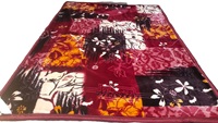 Manta de Lana Polar de Doble Capa Personalizable, 100% Poliéster, Tejida, con Forro Sherpa, para las Cuatro Estaciones, Ecológica, Color Sólido