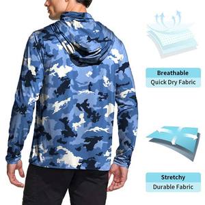 Ropa de pesca de secado rápido de manga larga Anti-UV personalizada de alta calidad, camisetas de pesca sublimadas con impresión, Jersey con capucha - Product Image 3