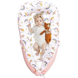 Solido copri lettino morbido panno traspirante Set biancheria da letto per neonato 0-24 mesi tessuto di seta cuscino per bambini indossabile - Product Image 1