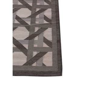 Alfombras Geométricas de Lana Alhambra en Gris y Negro, Tejido Plano para el Hogar, Pasillo, Rectangulares a Rayas-ADWL-13210 para Dormitorio, Sala de Estar - Product Image 4