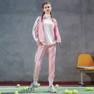 Survêtement d'hiver à motif solide pour femmes vêtements de sport écologiques en gros pour les sweats d'entraînement de fitness de gymnastique 2025 - Product Image 2