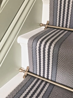 Barres de maintien de tapis d'escalier contemporaines de haute qualité avec accessoires, barres d'escalier en alliage d'aluminium