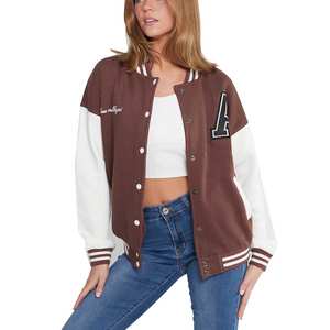 Vente directe de vestes universitaires unisexes personnalisées brodées, de haute qualité, coupe-vent, en laine et polyester, couleurs personnalisées - Product Image 1