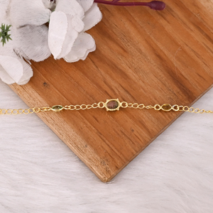 Collier en tourmaline naturelle multicolore avec chaîne, fabricant de bijoux, fournisseur, bijoux faits à la main, plaqué or, argent 925, bijoux fins - Product Image 3
