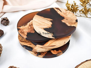 Resin Handmade Premium <b>Coasters</b> Set 4X4 Inches Square Luxury <b>Drink</b> <b>Coasters</b> for Hotels Cafes Tradebyd (Custom Colors Available) - Product Image 3