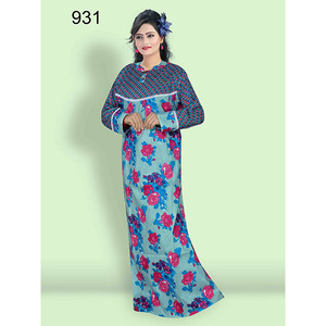 High Quality Women's Long Maxi <b>Kaftan</b> Casual Ethnic Summer Dress Moroccan <b>Plus</b> <b>Size</b> Jalabiya Breathable Cotton - Product Image 1