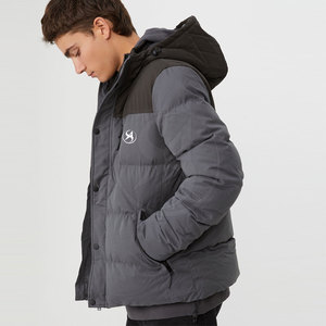 Veste matelassée décontractée pour homme, couleur personnalisée 2025, avec col montant, logo frontal, style streetwear, nouvelle mode, coupe-vent, veste d'hiver - Product Image 4
