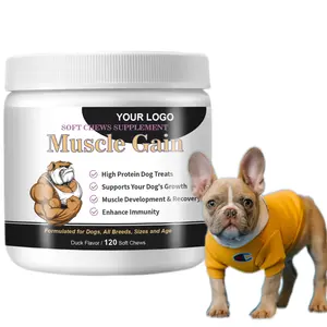 Private LabelMuscle Dog Suplementos altos en proteínas Dog Muscles Builder Soft Chews