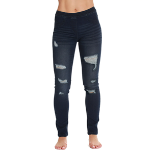 Pantalones Vaqueros Casuales Tejidos para Mujer, Más Vendidos, Cintura Media Elástica, Ajuste Ceñido, Transpirables, Ecológicos, Calidad Premium, Lavados a la Moda - Product Image 1