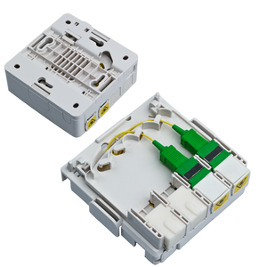 Boîtier de terminaison fibre optique intérieur 4 ports DIN à montage en rack OTB avec couvercle anti-poussière <span class=keywords><strong>FFTH</strong></span> Prise murale fibre optique 4 cœurs - Product Image 1