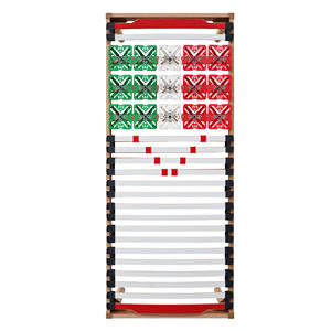 EVERGREENWEB Rete Letto Fissa Hecho en Italia, Soportes de Madera de Faggio y Amortiguadores, Ajustable y Amortiguado, Patas Desmontables - Product Image 2