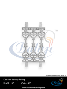รั้วระเบียงเหล็กหล่อแบบซุปเปอร์ช็อตบลาสต์  เทคนิคการขึ้นรูปด้วยทราย  แผงรั้วแข็งแรงทนทาน  ประตูสวนกลางแจ้งแบบกำหนดเอง - Product Image 4