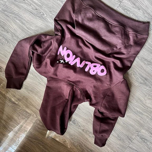 Vente directe d'usine Top tendance grande taille sweats à capuche pour femmes coton lavé à l'acide imprimé personnalisé meilleure qualité sweats à capuche d'impression - Product Image 3