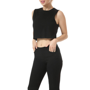 Logo personnalisé conception femmes haut court facile à porter anti-rides respirant anti-empilage haut court pour les femmes en prix de gros nouveau - Product Image 3