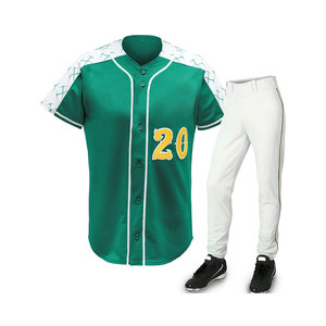 Ropa Deportiva Cómoda, Transpirable y Ligera de Alta Calidad, el Mejor Diseño en Varios Colores, Uniformes de Béisbol 100% Poliéster - Product Image 1