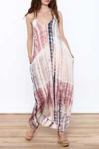 Robe maxi bohème tie-dye d'été 100% coton fabriquée en Inde - Product Image 3