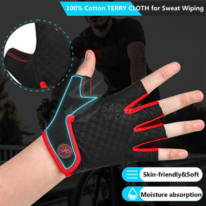 2025 Guantes de Ciclismo de medio Dedo de alta calidad Logotipo personalizado Hecho para venta en línea unisex - Product Image 4