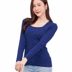 Top meilleure vente été respirant femmes T-Shirt 100% coton tissu col carré manches courtes t-shirts - Product Image 5