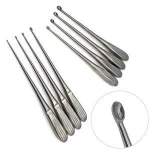 Curette de fusion spinale Rectus, 11 pouces, acier inoxydable, réutilisable, instrument chirurgical orthopédique à longue portée, débridement de la colonne vertébrale - Product Image 5