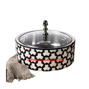 Réchaud alimentaire en acier inoxydable finition or, excellente qualité, fait main, casserole, vente chaude, métal décoratif, fondue - Product Image 6