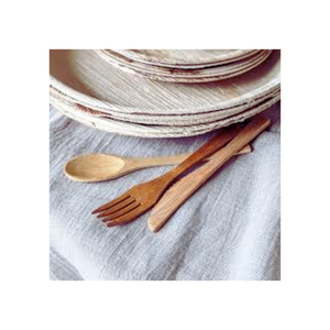 Logotipo personalizado Ecológico Cuchara de madera Tenedor Cuchillo Set Entrega rápida para el servicio de alimentos Fabricado en Vietnam para obsequios - Product Image 4