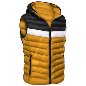 Veste matelassée en toile d'hiver sur mesure pour homme avec col montant et design frontal, taille plus, veste respirante pour homme - Product Image 1