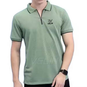 Camiseta Polo de Secado Rápido con Cierre para Hombre, Camiseta Deportiva para Correr, Camiseta Polo con Cierre de Moda para Hombre, Camiseta Informal Elegante - Product Image 1