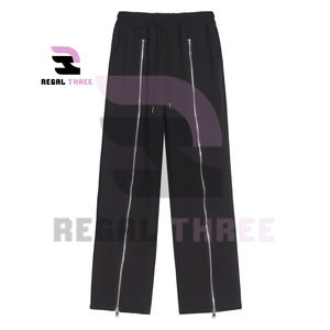 Pantalon polyvalent en nylon personnalisable pour homme Pantalon cargo baggy anti-rides avec coupe-vent brodé Taille extensible - Product Image 5