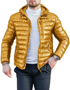 Chaqueta de Invierno Ultraligera de Lona con Diseño Personalizado al por Mayor para Hombre, Impresión Digital, Poliéster/Algodón, Impermeable, de Secado Rápido - Product Image 5