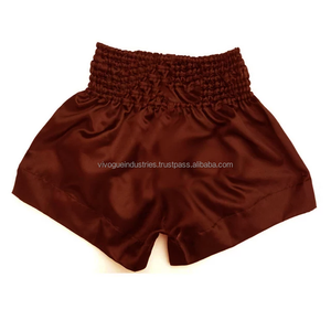 Shorts de combat MMA personnalisés respirants à séchage rapide en satin, imprimés par sublimation sur le devant, légers, unisexes, 220g, entraînement de kickboxing, Muay - Product Image 6