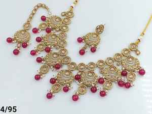 <b>Indian</b> Traditional Oval Shape Kundan Gold Plated Jewellery <b>Set</b> &Choker <b>Necklace</b> <b>Set</b> Women &Girl <b>Indian</b> Accessories Jewlery Women - Product Image 4