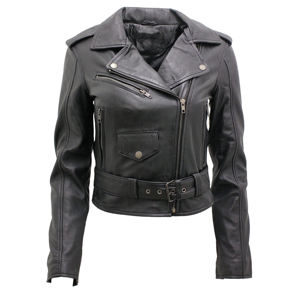 Chaqueta de cuero genuino para mujer de alta calidad 2026, tela de pana, estilo de cuero Natural ajustado para Otoño e Invierno - Product Image 4