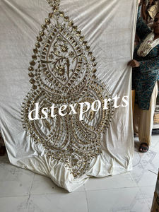 ฉากหลังงานแต่งงานสไตล์สายรุ้งสีสันสดใส ฉากหลังงานเมห์นดีสีสันสดใส ผ้าม่านประดับเลื่อมสำหรับงานแต่งงานแบบอินเดีย ผ้าม่านเวทีงานเมห์นดี - Product Image 3