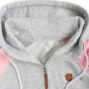 Sweat à capuche coloré de haute qualité uni de luxe 100% coton lourd pour les femmes/dernière conception sweat à capuche en molleton de tissu doux 2025 - Product Image 3