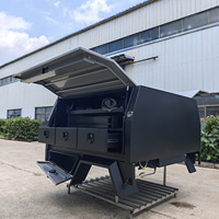Plateau et auvent de camionnette robustes en aluminium à 3 portes avec revêtement thermolaqué pour Hilux Landcruiser 79